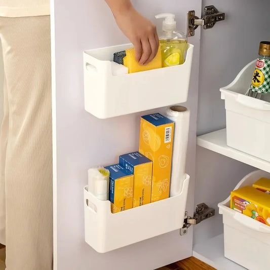 Estante de Pared Multifuncional 4 en 1 para Cocina – Porta Film, Especiero, Escurridor y Organizador de Puerta