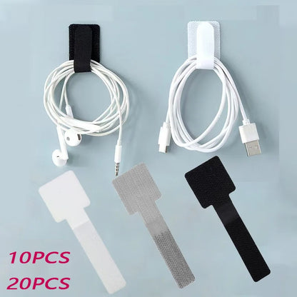 Organisateur de câbles réutilisable avec attaches de câbles, support de câbles
