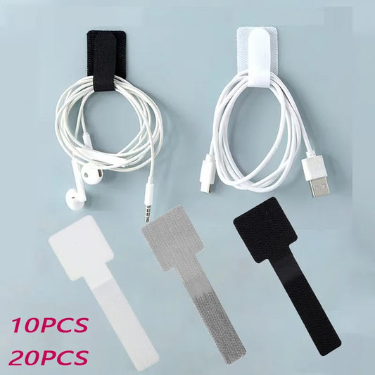 Organizador de cables reutilizable con bridas, soporte para cables