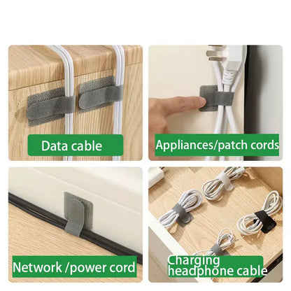 Organisateur de câbles réutilisable avec attaches de câbles, support de câbles